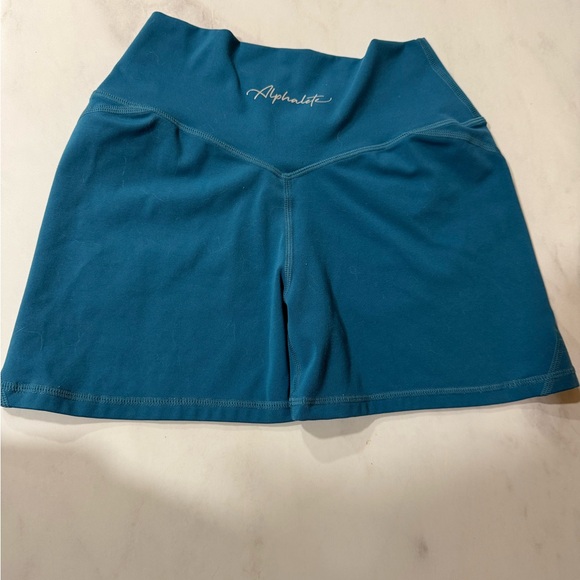 Alphalete Pants - Alphalete Women's Teal Bike Shorts